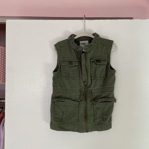Toddler 4t green cargo vest